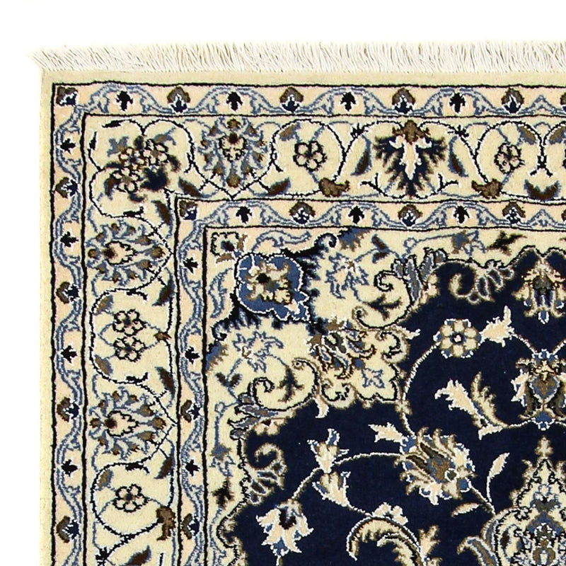 Persisk matta - Nain - 203 x 120 cm - mörkblå