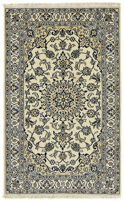 Persisk matta - Nain - 203 x 125 cm - beige