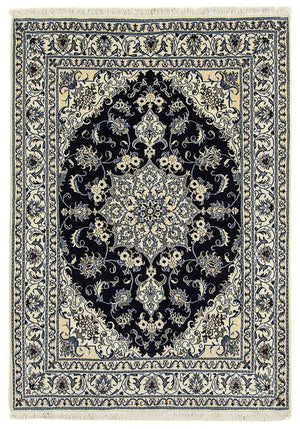 Persisk matta - Nain - 205 x 143 cm - mörkblå