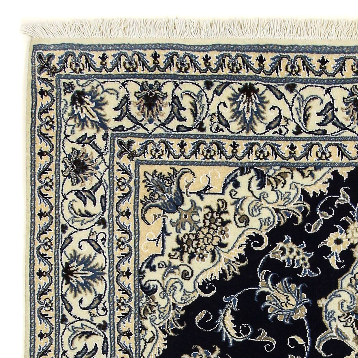 Persisk matta - Nain - 205 x 143 cm - mörkblå