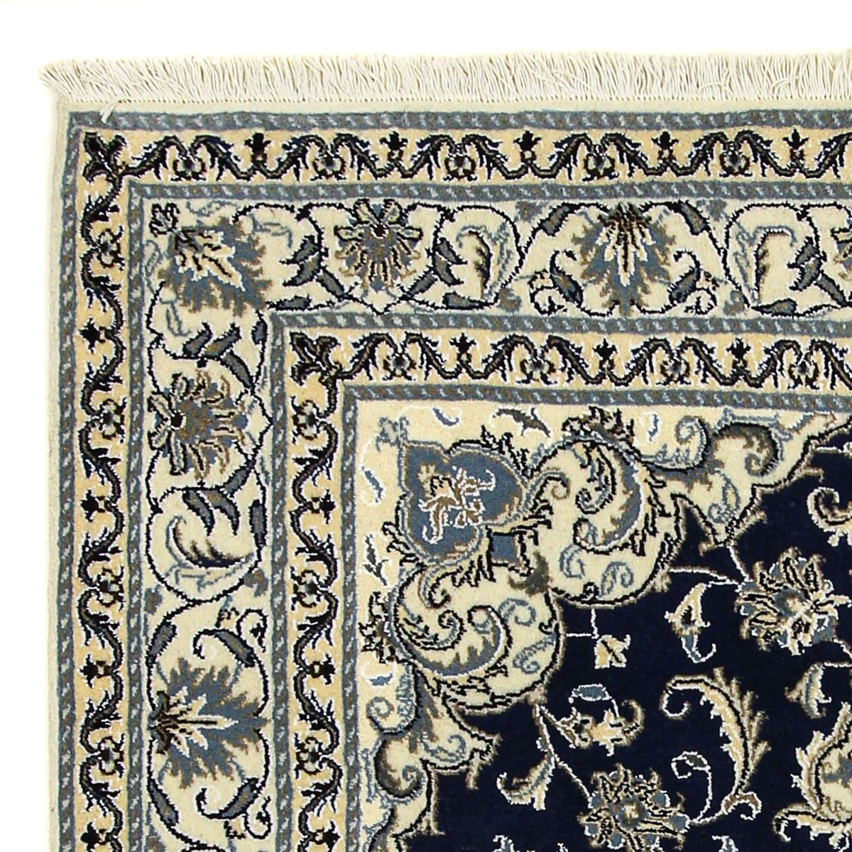 Persisk matta - Nain - 198 x 152 cm - mörkblå