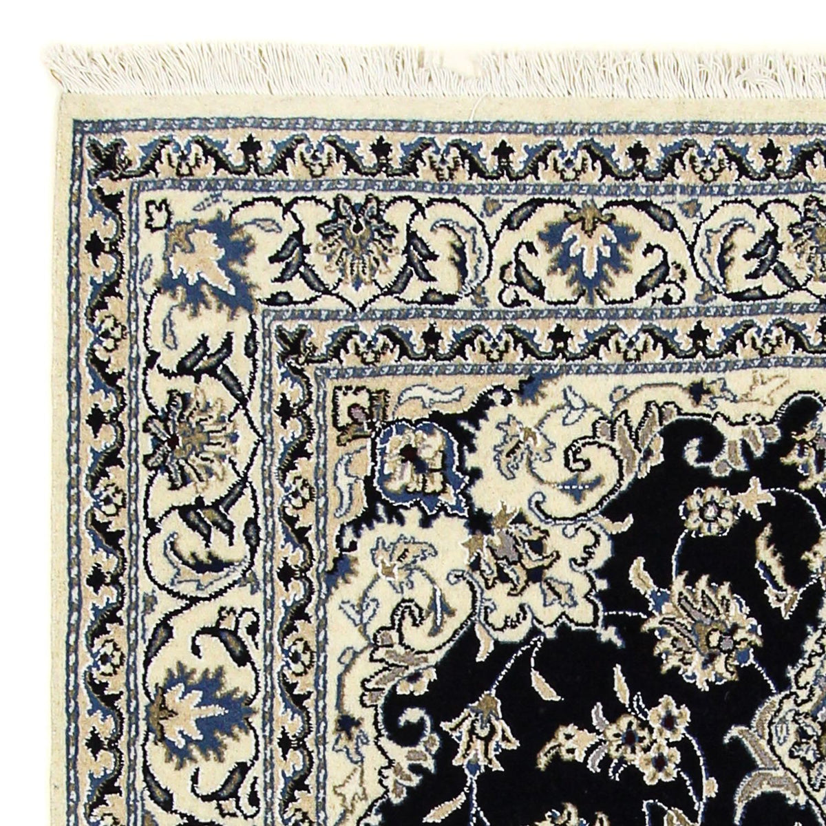 Persisk matta - Nain - 195 x 147 cm - mörkblå