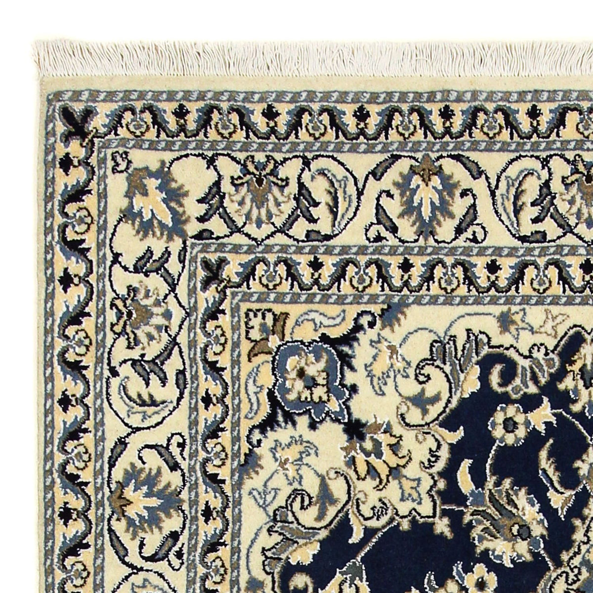 Persisk matta - Nain - 202 x 142 cm - mörkblå