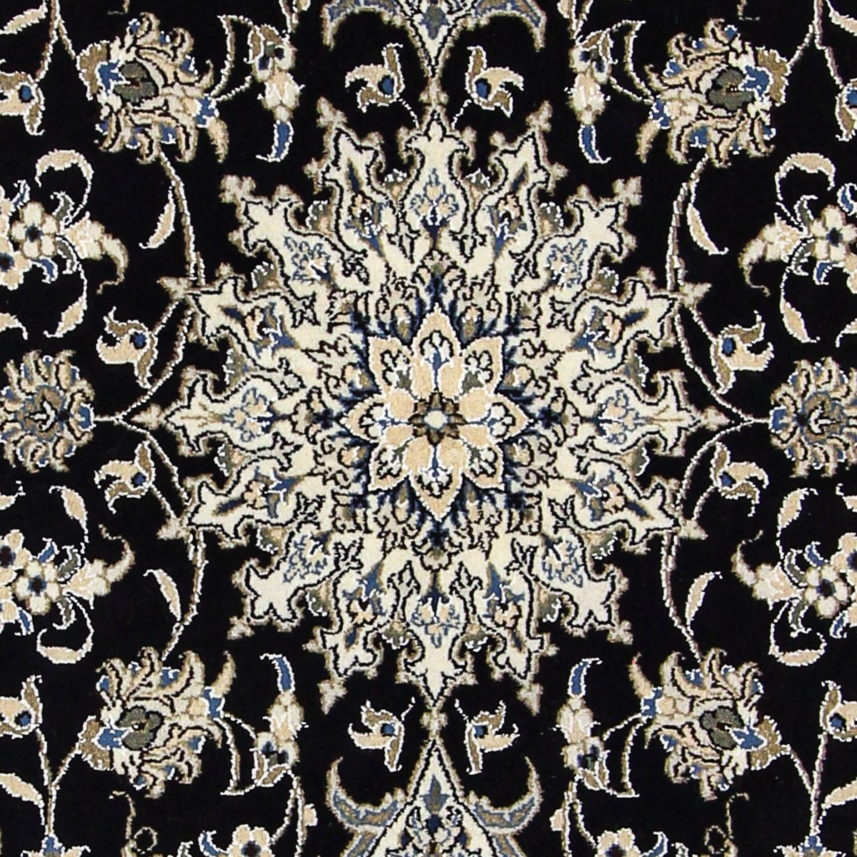 Persisk matta - Nain - 207 x 146 cm - mörkblå