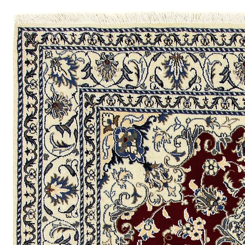 Persisk matta - Nain - 191 x 147 cm - mörkröd