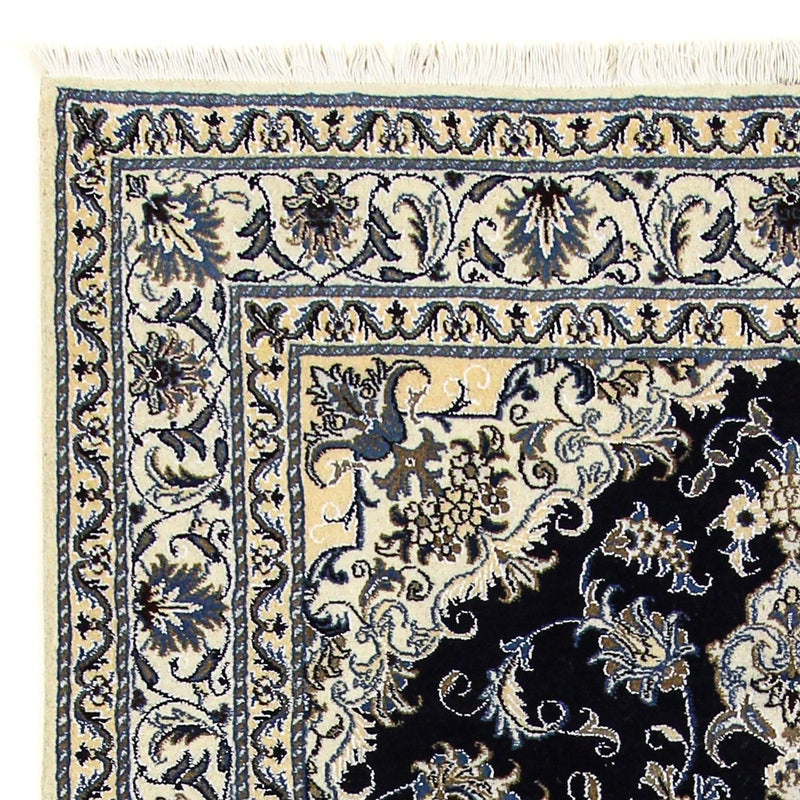 Persisk matta - Nain - 206 x 147 cm - mörkblå