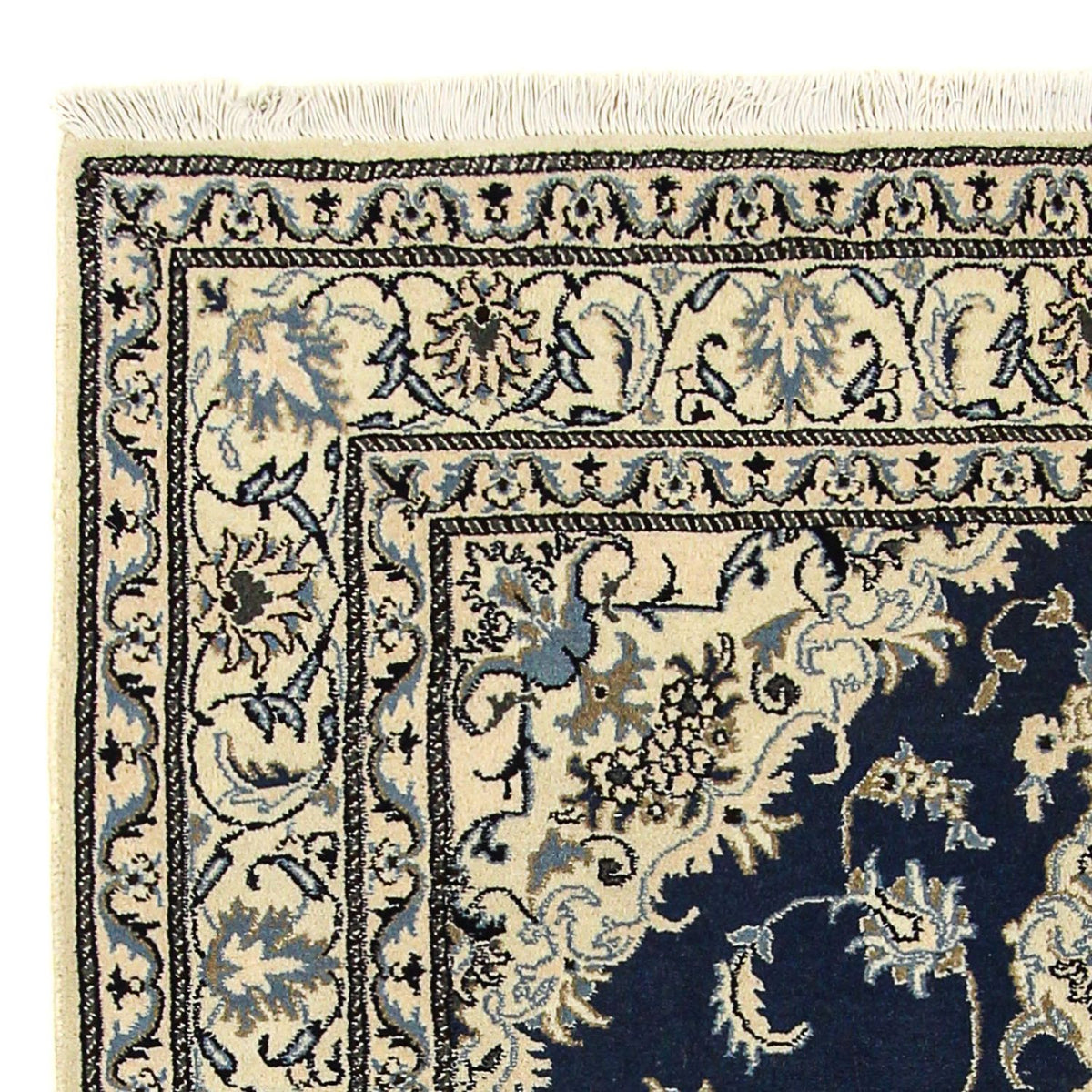 Persisk matta - Nain - 206 x 153 cm - mörkblå