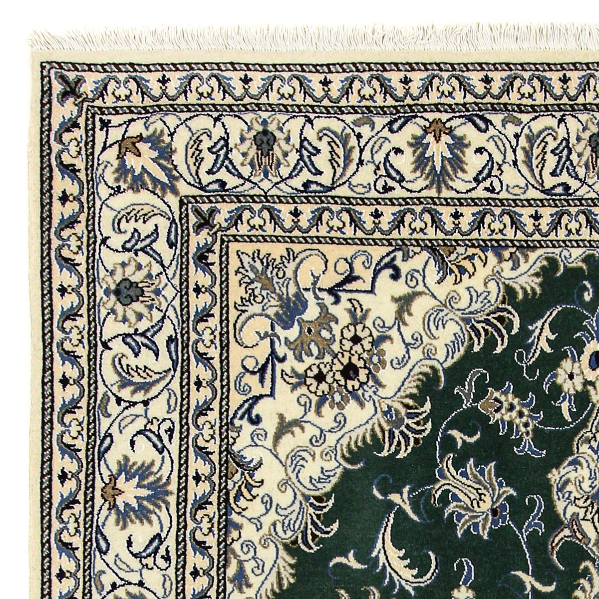 Persisk matta - Nain - 245 x 170 cm - mörkgrön