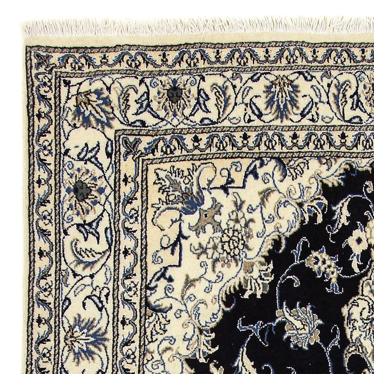 Persisk matta - Nain - 240 x 166 cm - mörkblå