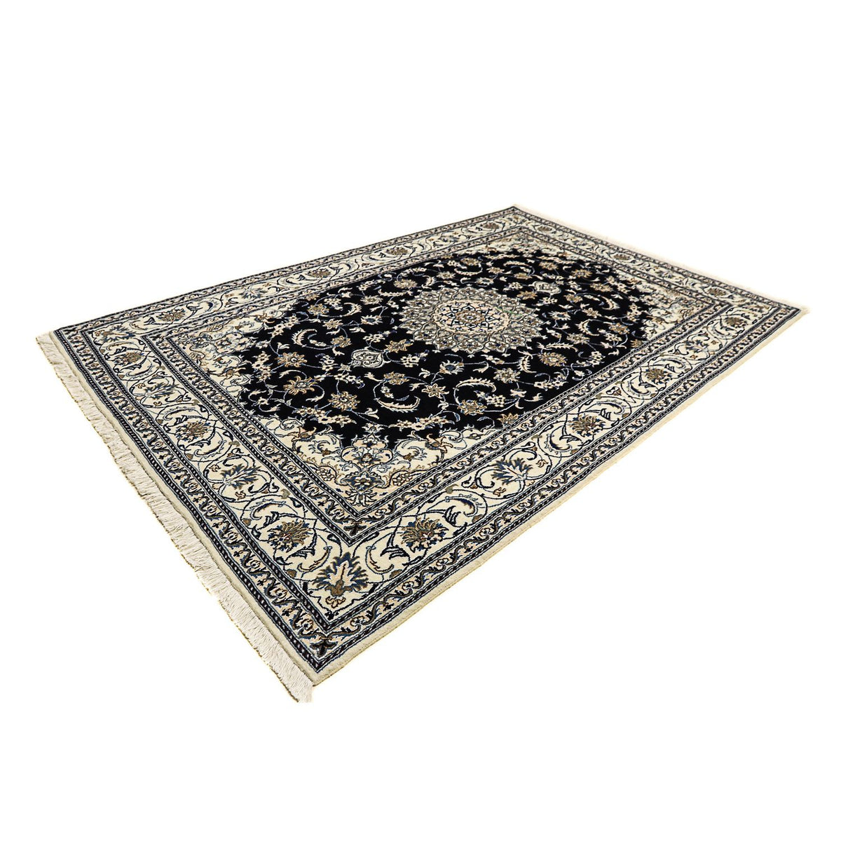 Persisk matta - Nain - 300 x 200 cm - mörkblå