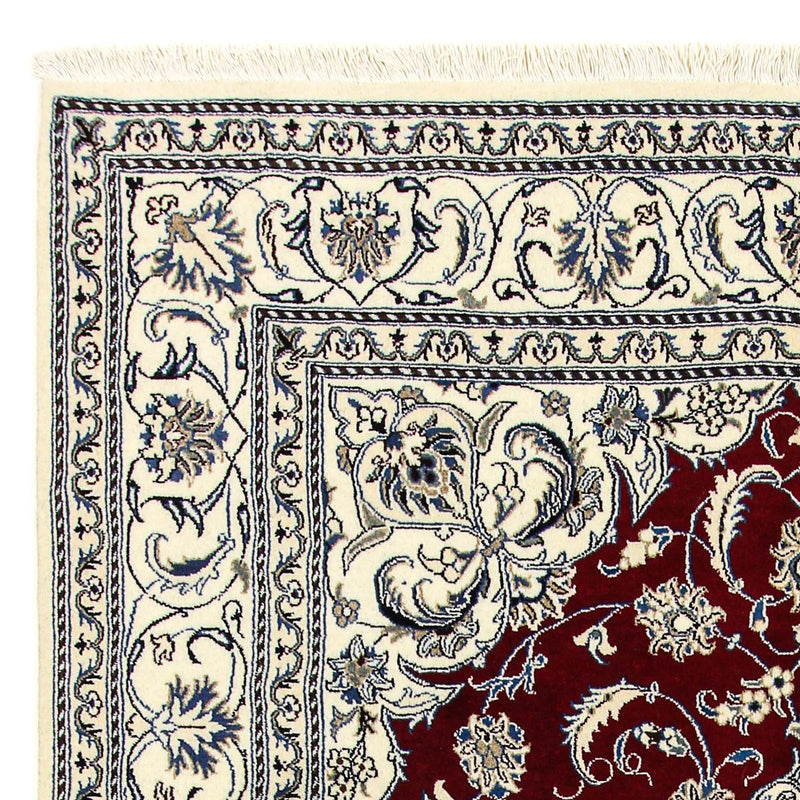 Persisk matta - Nain - 297 x 200 cm - mörkröd