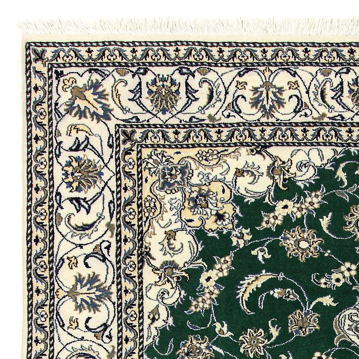 Persisk matta - Nain - 286 x 200 cm - mörkgrön