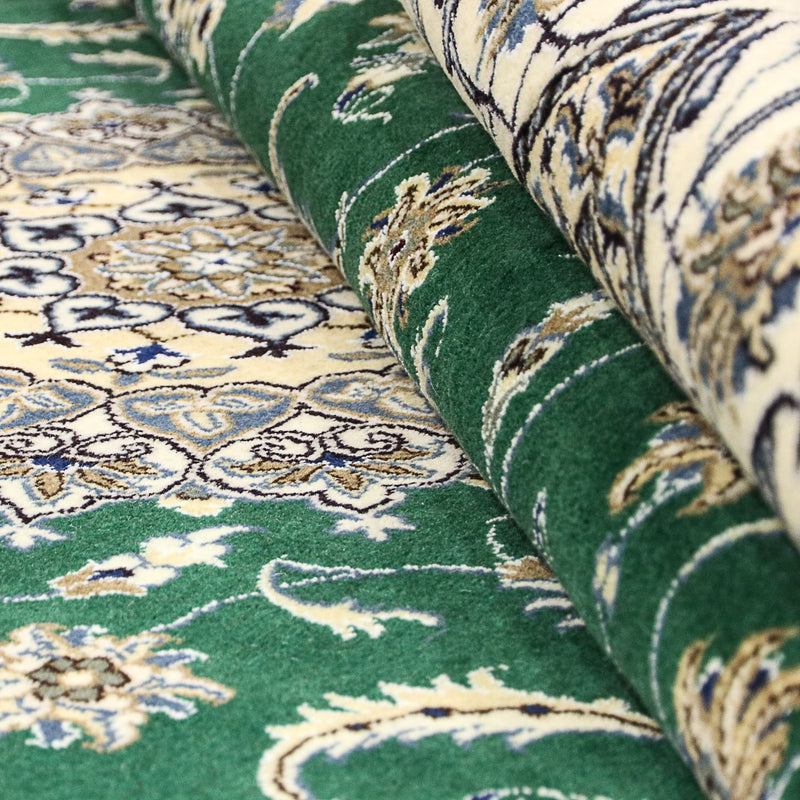 Persisk matta - Nain - 286 x 200 cm - mörkgrön