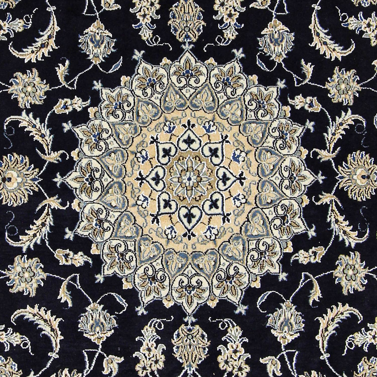 Persisk matta - Nain - 305 x 193 cm - mörkblå