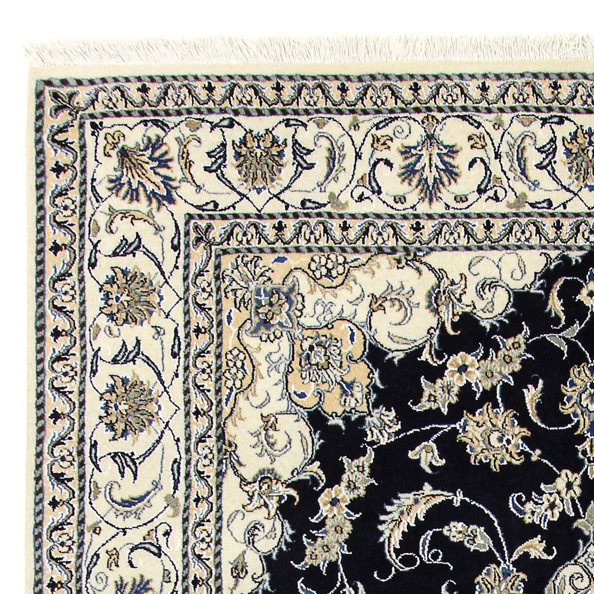 Persisk matta - Nain - 305 x 193 cm - mörkblå