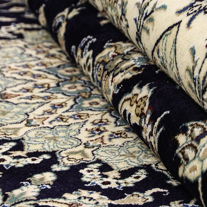 Persisk matta - Nain - 343 x 251 cm - mörkblå