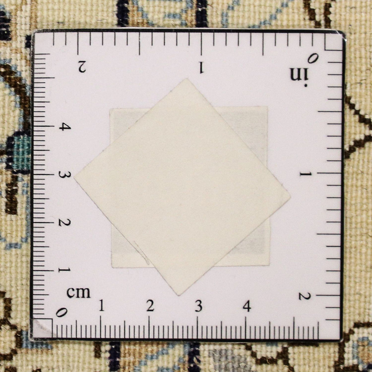 Persisk matta - Nain - Premium kvadrat  - 207 x 206 cm - mörkröd