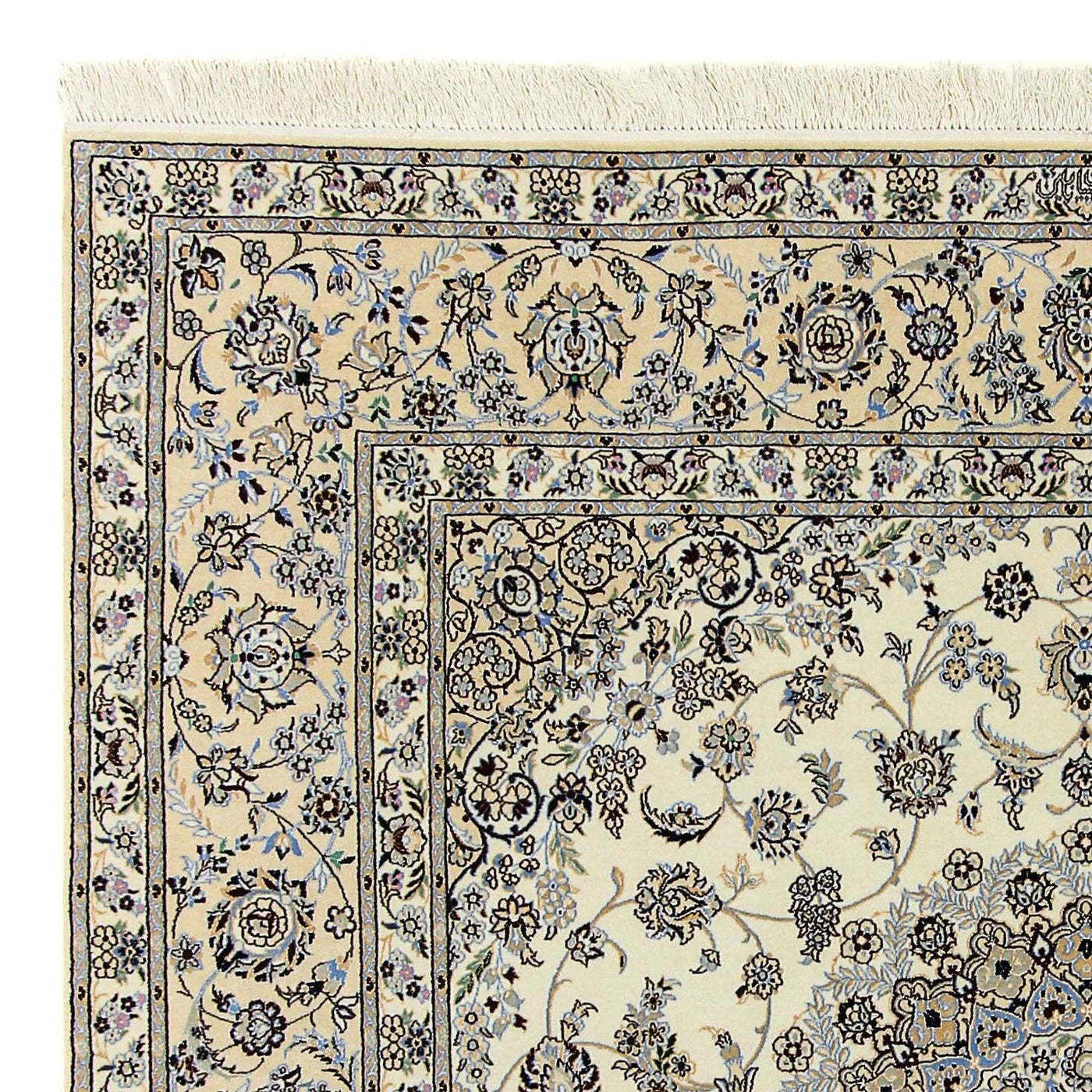 Persisk matta - Nain - Premium kvadrat  - 205 x 205 cm - beige