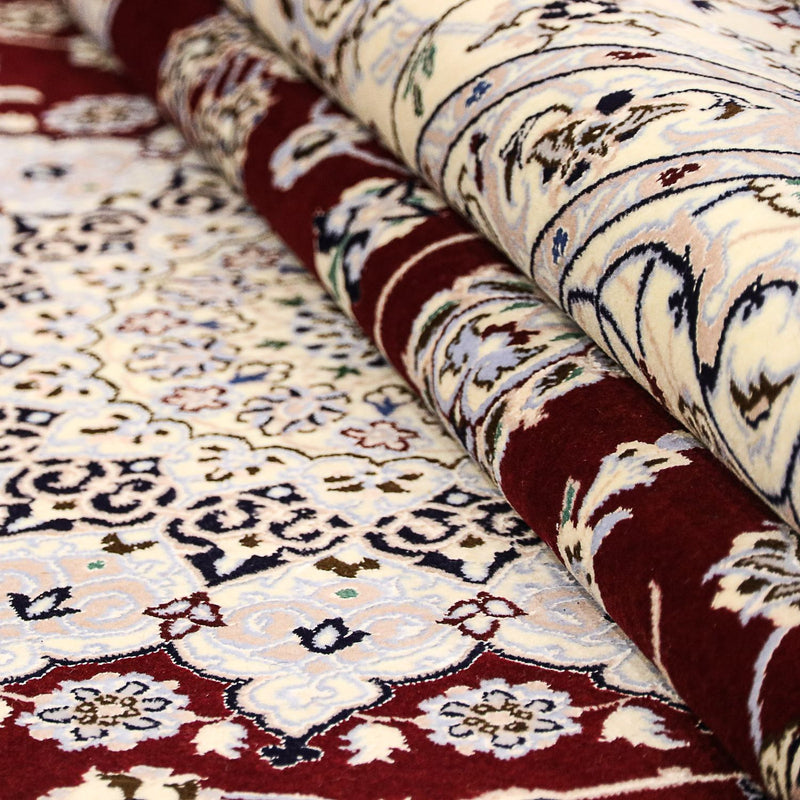 Persisk matta - Nain - Premium - 298 x 201 cm - mörkröd