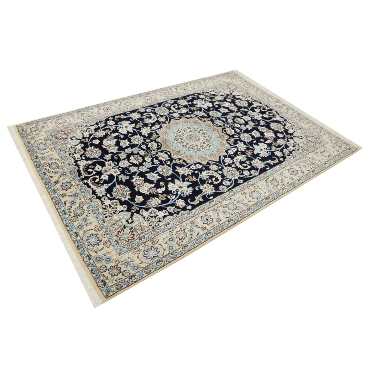 Persisk matta - Nain - Royal - 206 x 147 cm - rött vin