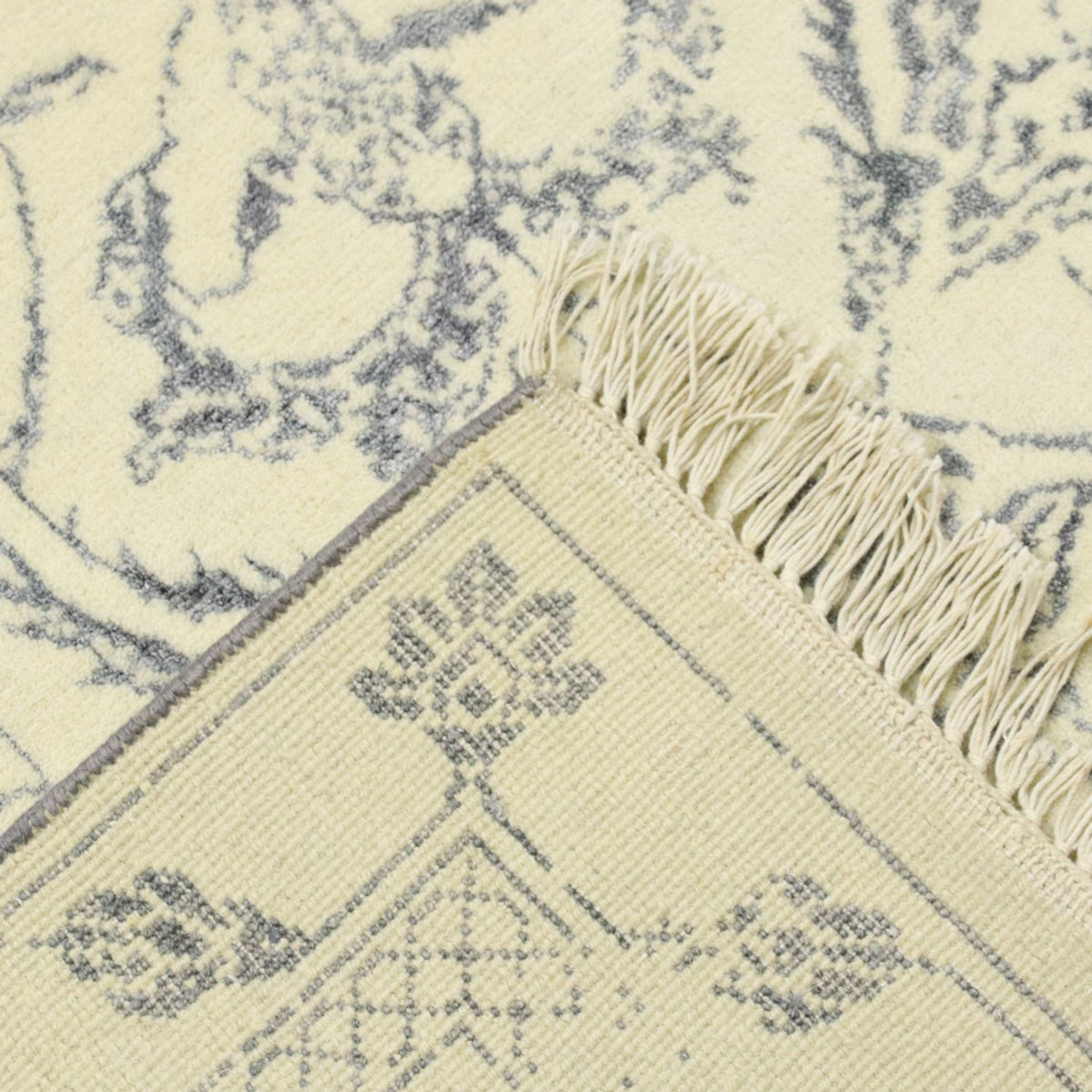 Designermatta - 293 x 199 cm - grädde