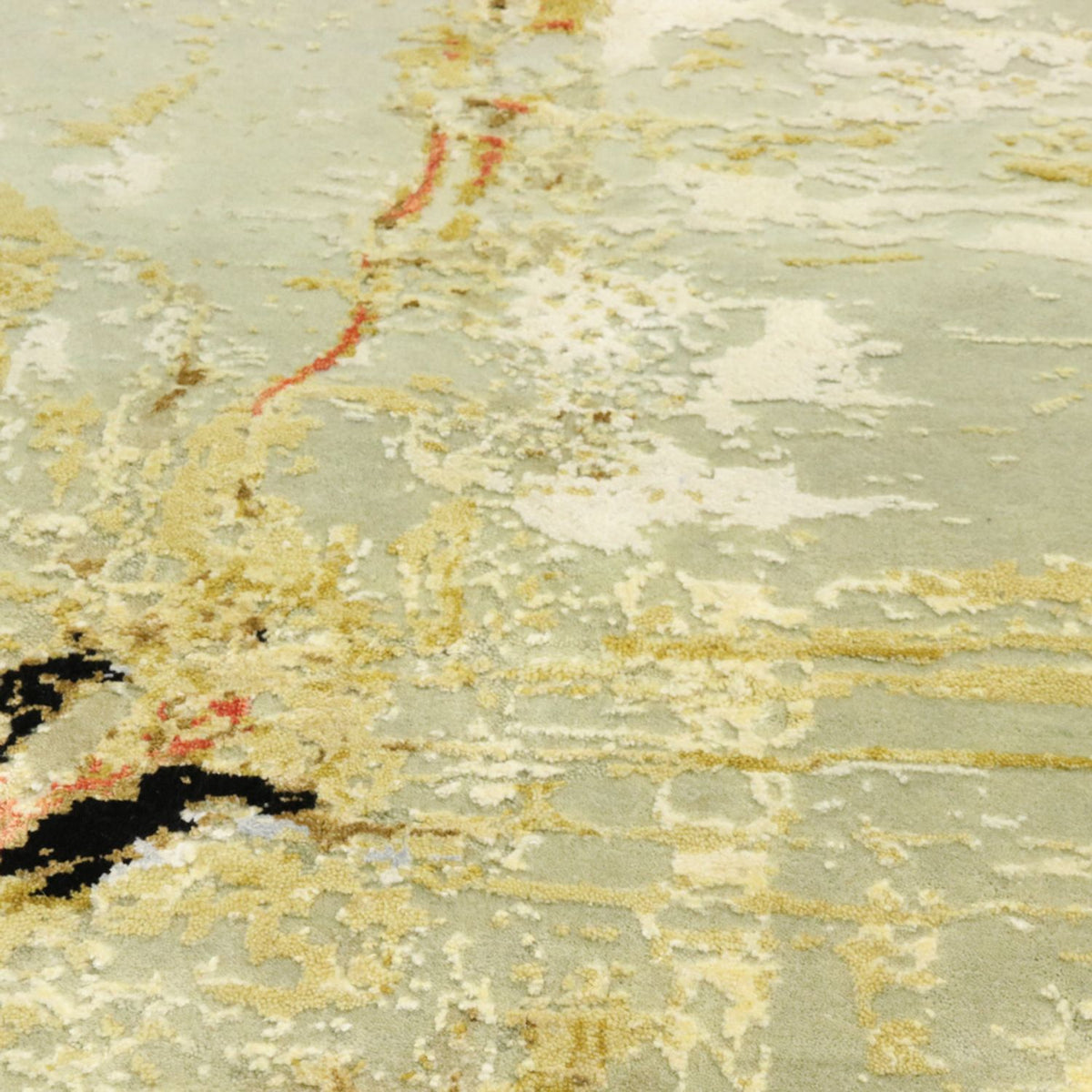 Designermatta runt  - 202 x 202 cm - flerfärgad