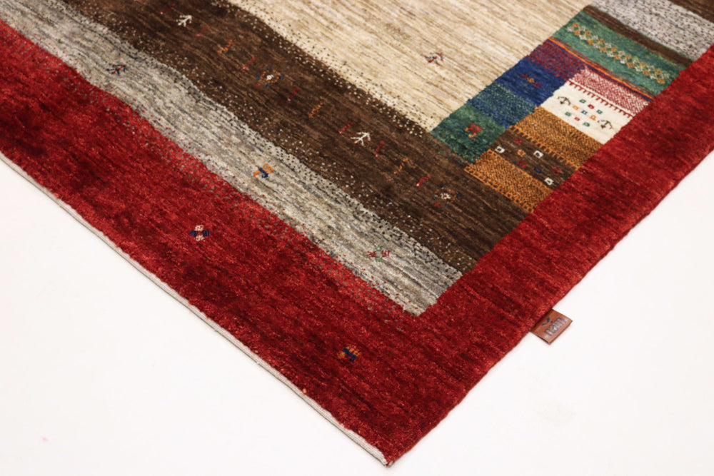 Gabbeh-mattan - Loribaft Indus - 213 x 157 cm - beige