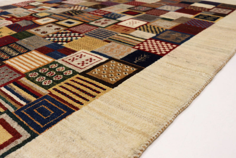 Gabbeh Teppich - Loribaft Indus - 197 x 142 cm - mehrfarbig