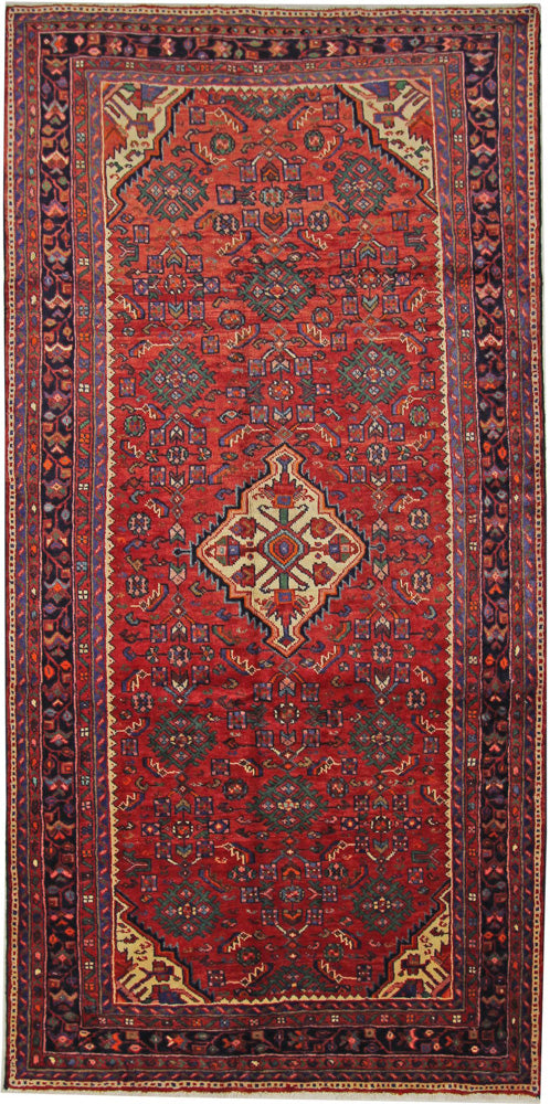 Perserteppich - Nomadic - 322 x 157 cm - rot
