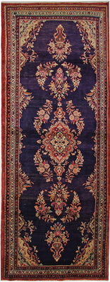 Läufer Perser - Nomadic - 313 x 127 cm - dunkelblau