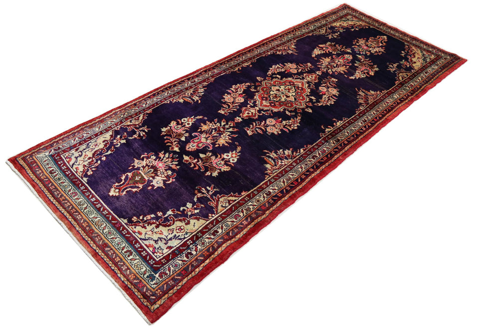 Runner Persisk matta - Nomadic - 313 x 127 cm - mörkblå
