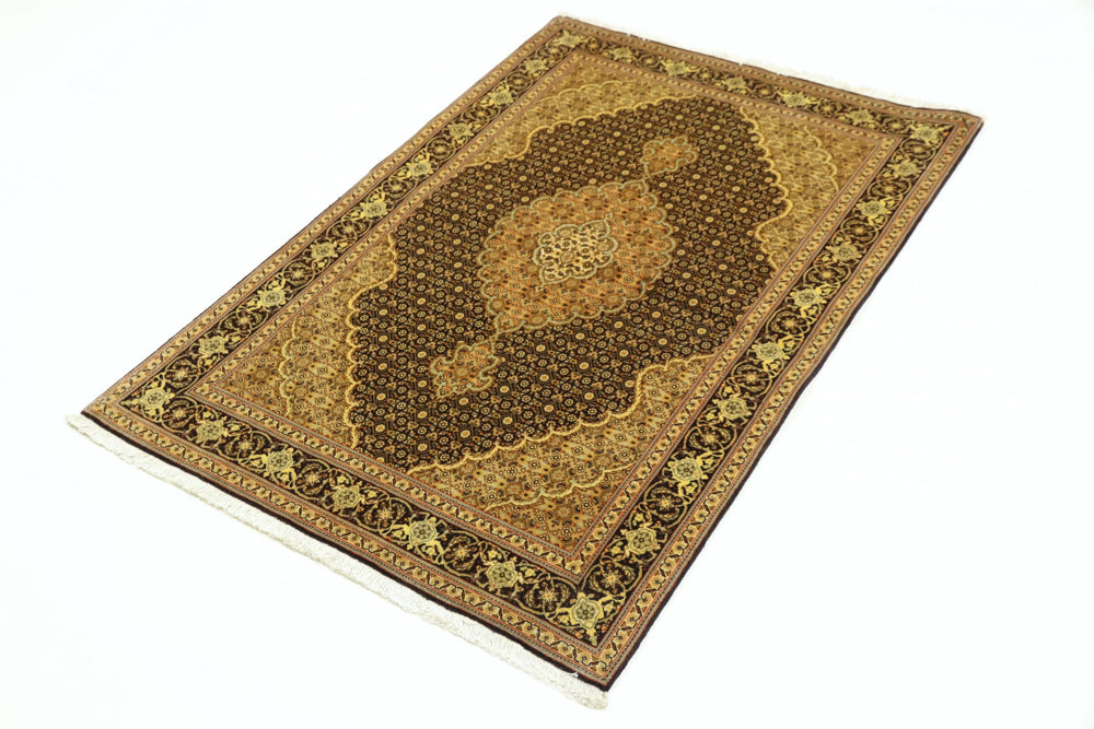 Persisk matta - Tabriz - Royal - 148 x 101 cm - mörk beige
