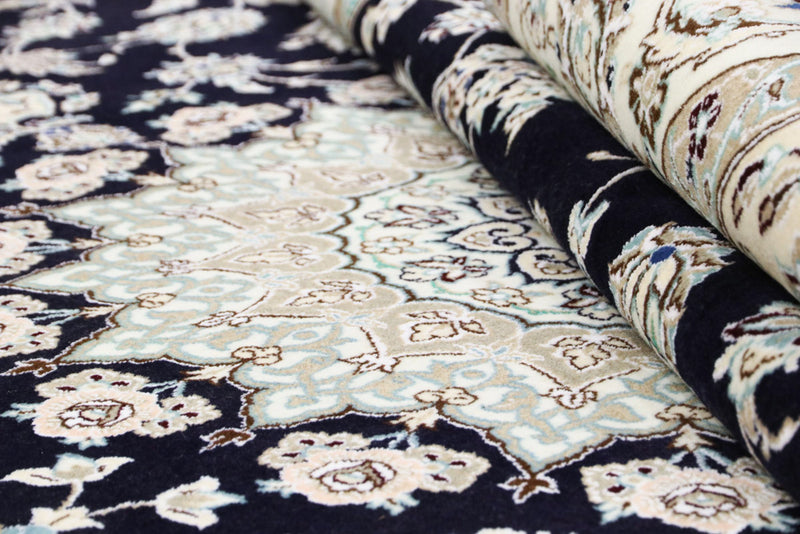 Perserteppich - Nain - 345 x 246 cm - dunkelblau