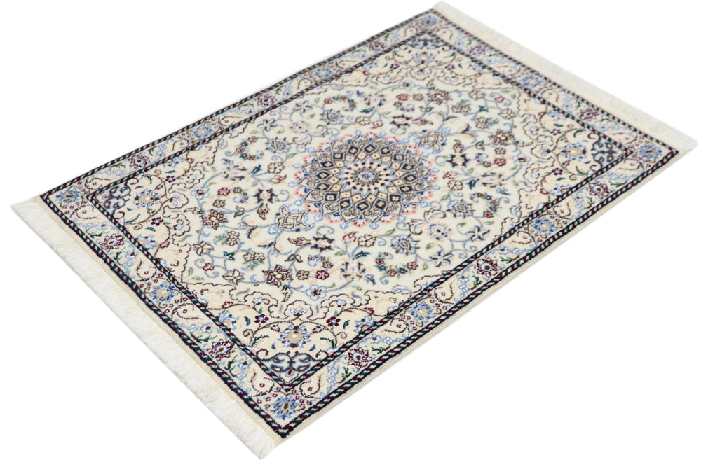 Perserteppich - Nain - 90 x 60 cm - creme