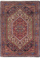 Persisk matta - Bijar - 104 x 75 cm - rost