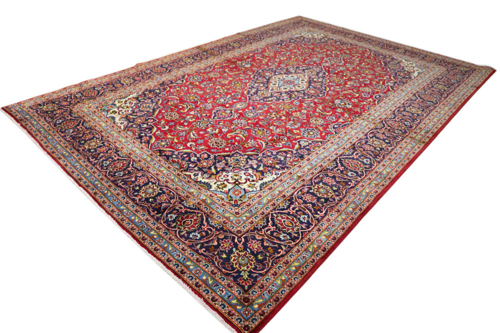 Persiska mattor - Keshan - 360 x 245 cm - röd
