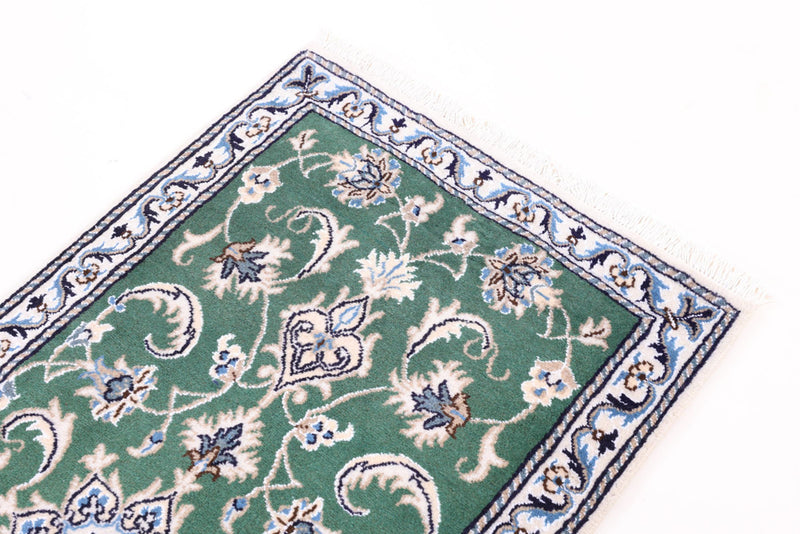 Perserteppich - Nain - 137 x 70 cm - grün