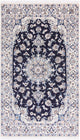 Persisk matta - Nain - 202 x 119 cm - mörkblå