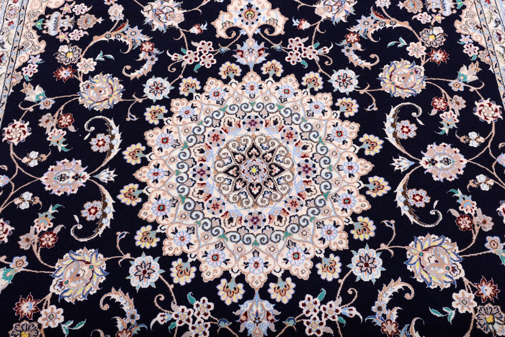 Perserteppich - Nain - Premium - 240 x 154 cm - dunkelblau