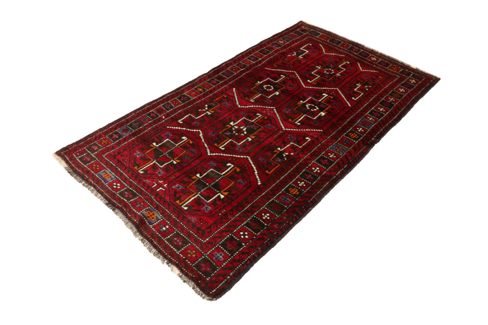Baluch-matta - 190 x 105 cm - röd