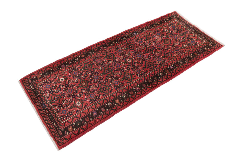 Runner Persisk matta - Nomadic - 180 x 82 cm - mörkröd