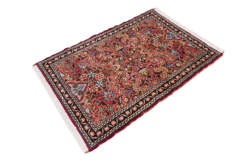 Persisk matta - Nomadic - 155 x 110 cm - mörkröd