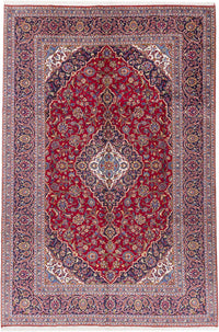 Perserteppich - Keshan - 345 x 233 cm - rot