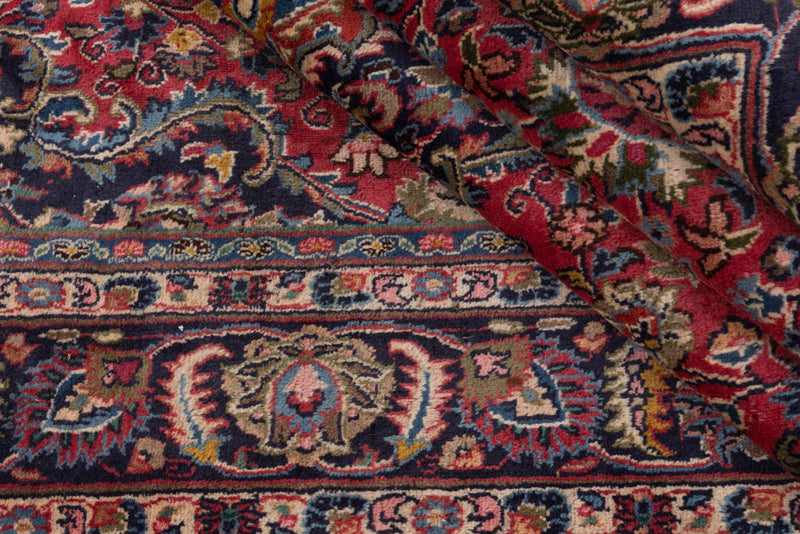 Perserteppich - Keshan - 300 x 195 cm - dunkelrot