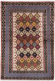 Gabbeh-matta - Kashkuli Persiska - 190 x 132 cm - flerfärgad