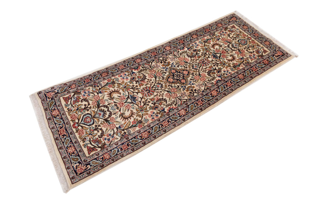 Runner Persisk matta - Ghom - 210 x 80 cm - grädde