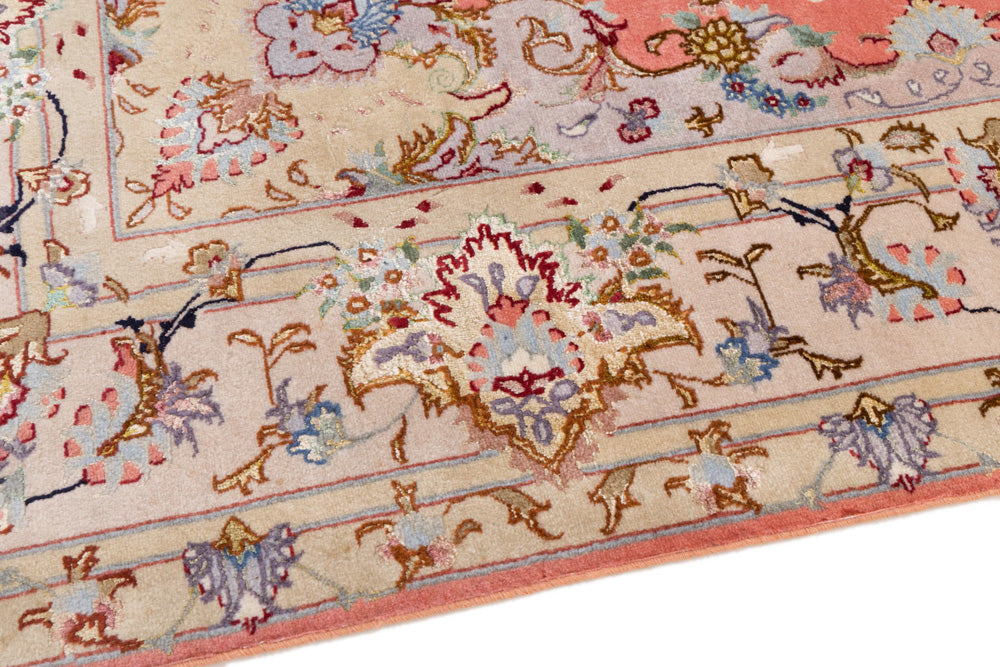 Perserteppich - Täbriz - Royal quadratisch  - 153 x 153 cm - sand