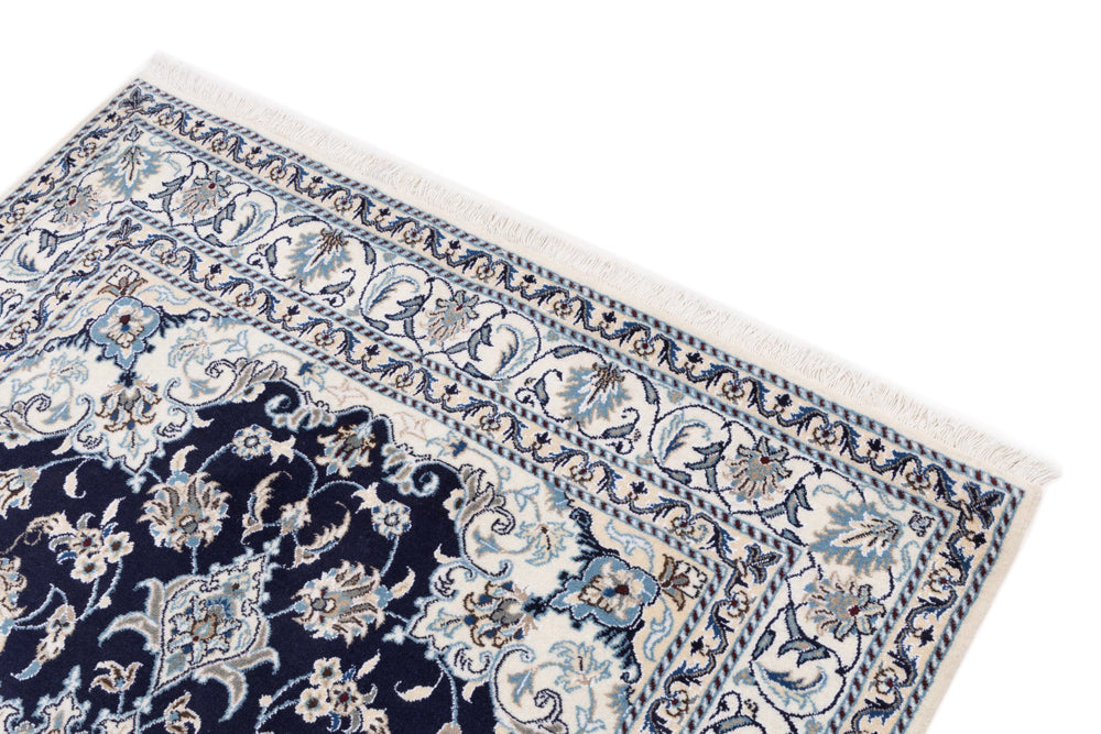 Perserteppich - Nain - 200 x 148 cm - dunkelblau