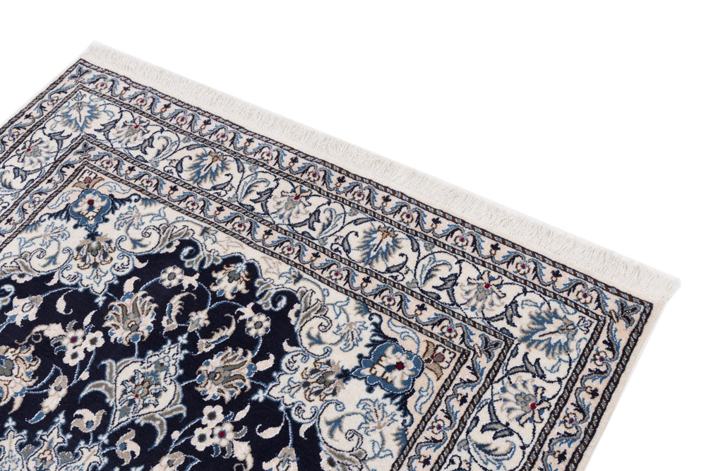 Perserteppich - Nain - 195 x 150 cm - dunkelblau