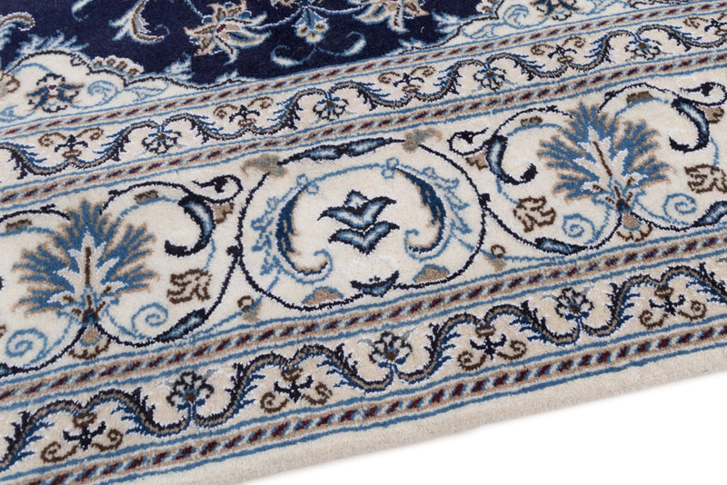 Perserteppich - Nain quadratisch  - 196 x 192 cm - dunkelblau